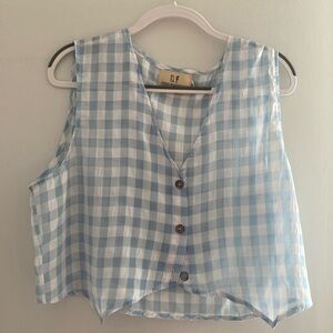 Fashion brand company transparent gingham set